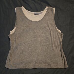 Athletic Works Sleeveless Double Layer Tank Top Ladies Large 12/14